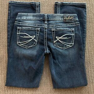 Silver Boot Cut Jeans, Size 29/33
